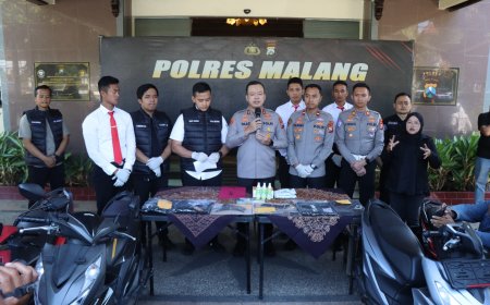 Kepemilikan Sajam Terungkap dalam Operasi Penyekatan di Malang
