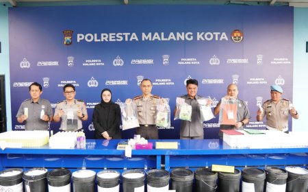 Polresta Malang Kota Amankan Dua Kurir Jaringan Aceh Sita 3,2 Kg Sabu dan 2.480 Butir Ekstasi